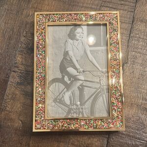 Lenox and Kate Spade Multicolor Glitter Frame with Gold Trim